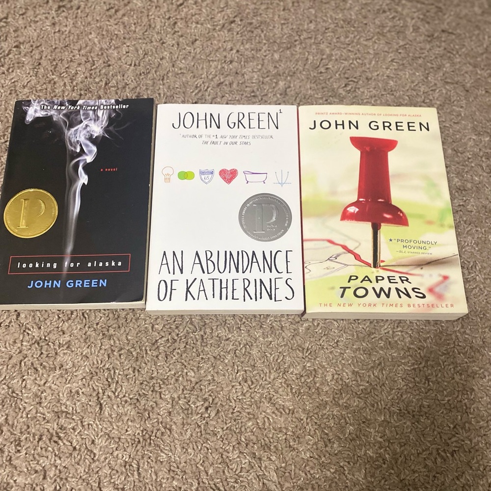 John green book lot Paper Towns Looking for Alaska & Abundance of Katherine’s